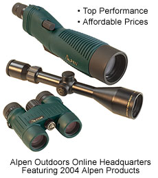 Alpen Outdoors binoculars, riflescopes, spotting scopes.