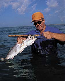 Catching Trout with Waders