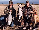 Gary Howey with geese